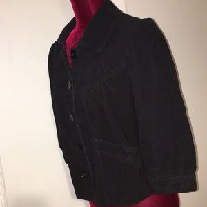 H&M Black Short Cordory Blazer